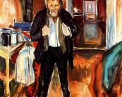 爱德华 蒙克 : Self-Portrait (in distress)